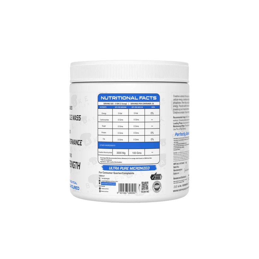 Bake Nutrition Creatine Monohydrate - Image 3