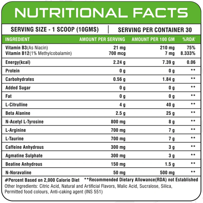 Bake Nutrition Upper Cut Pre workout - Image 2