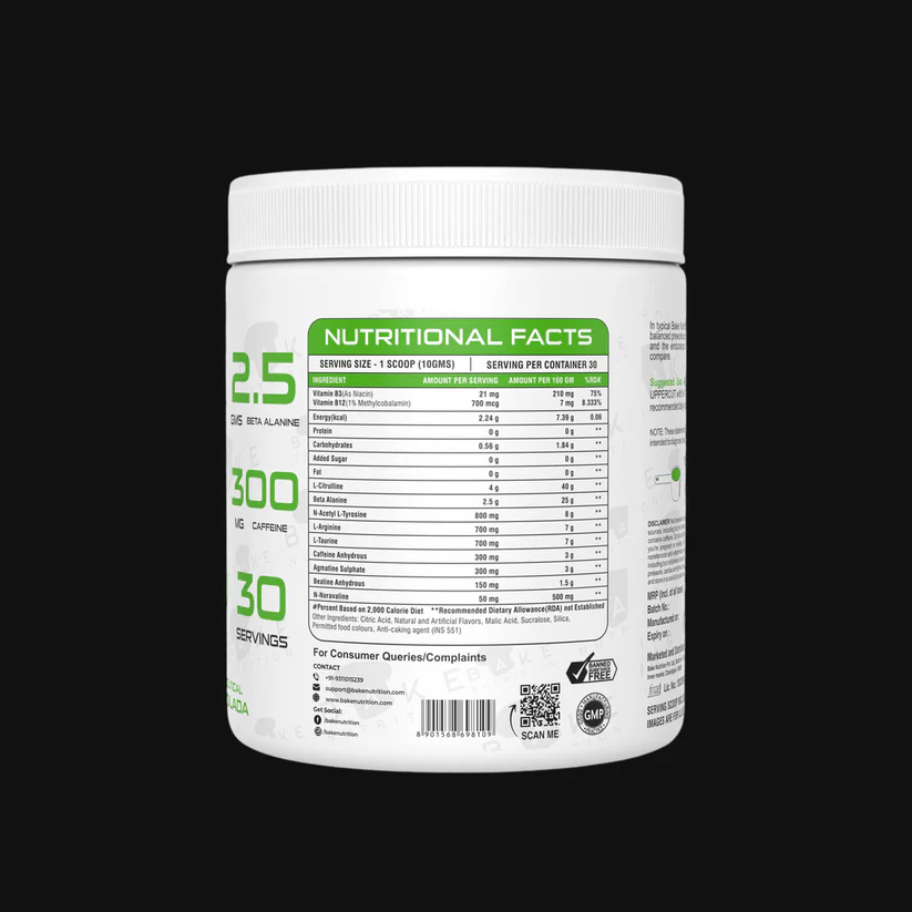 Bake Nutrition Upper Cut Pre workout - Image 3
